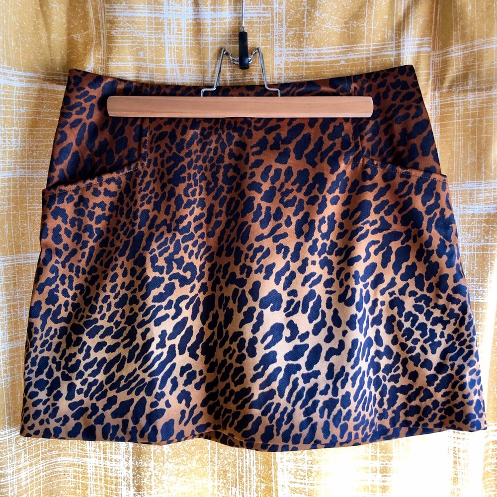 Urban Outfitters Leopard Print Skirt